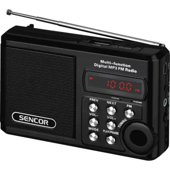 Pārnēsājamais radio SRD 215 B MP3, USB, SD