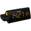 Pulksteņa radio SENCOR SRC 330 OR — FM pulksteņa radio ar 1,2 collu LED displeju, dubulto modinātāju, sarkanu 180° projekciju, iekštelpu temperatūru, baterijas rezerves barošanu