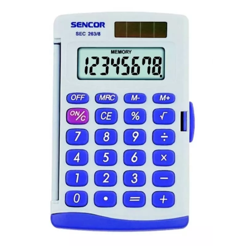Pamata kalkulators Sencor SEC 263/8 Pocket pelēka