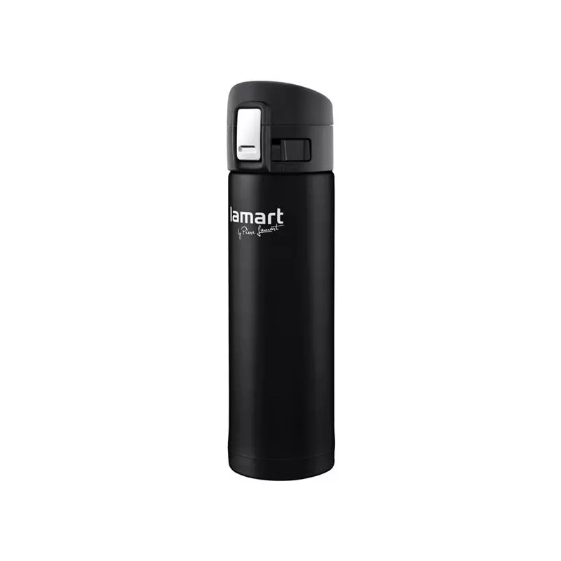Termokrūze LAMART LT4045 400 ml nerūsējošā tērauda vakuumizolēta ceļojumu krūze, Ø 6,4 cm
