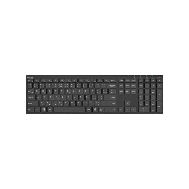 Bezvadu tastatūra YENKEE YKB 2000 CSBK — plāns kompakts dizains, bezvadu savienojums