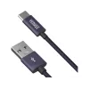 Kabelis YENKEE YCU 301 BE USB-A 2.0/USB-C 1m Fialov