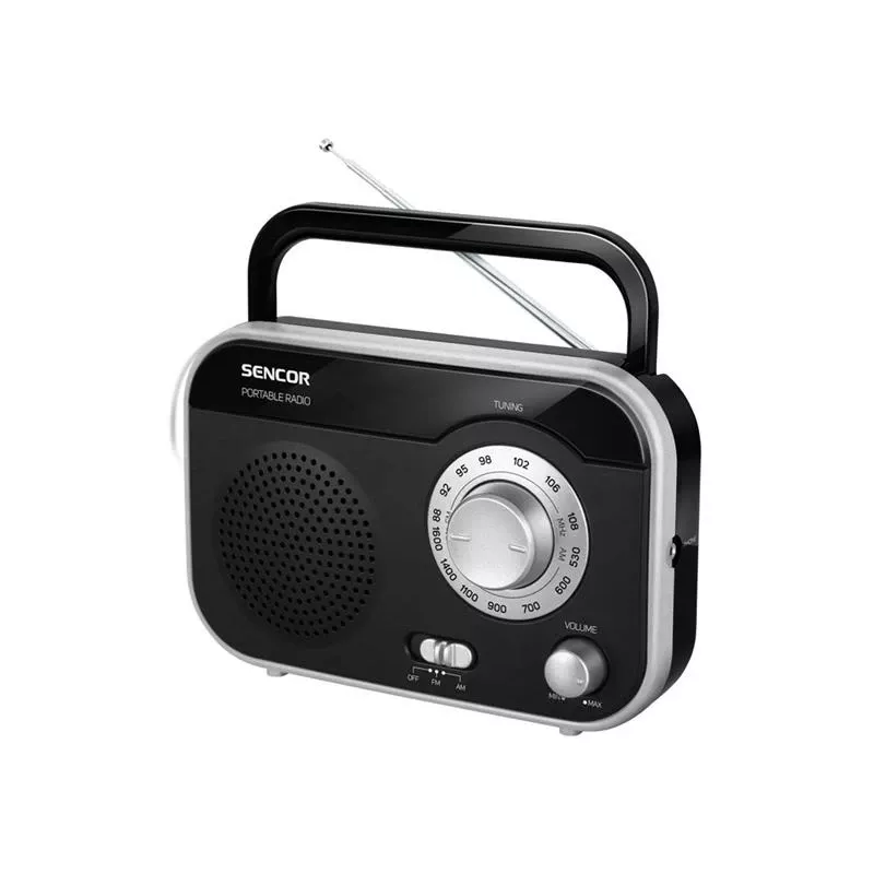 SENCOR Radio SRD 210 BS, Melns/Sudrabs