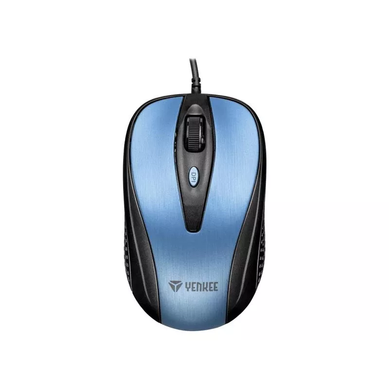 USB vadu pele, 4 pogas, optiska, simetriska, zila