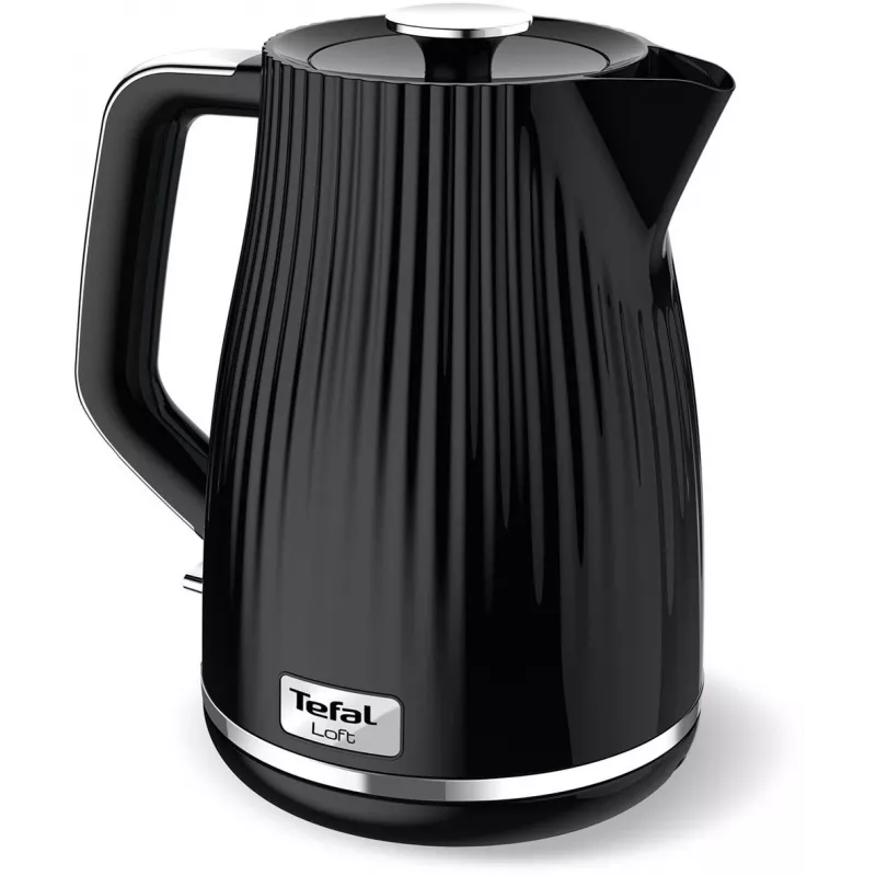 Tefal KO2508 1,7 L 2400 W melna elektriskā tējkanna ar slēptu sildelementu