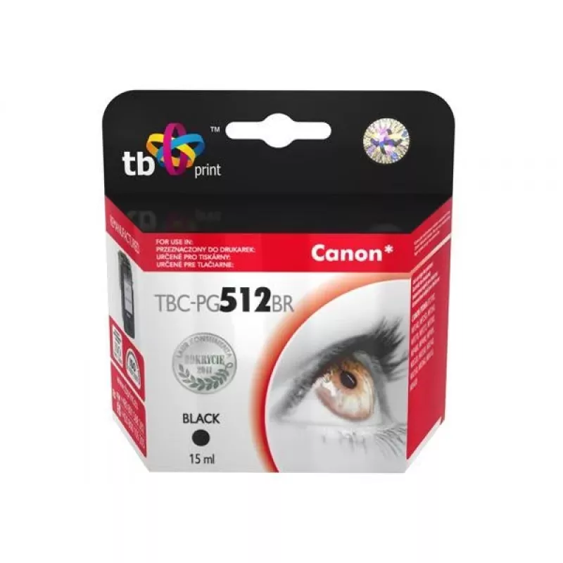 Ink for Canon MP 480 Black remanufactured TBC-PG512BR