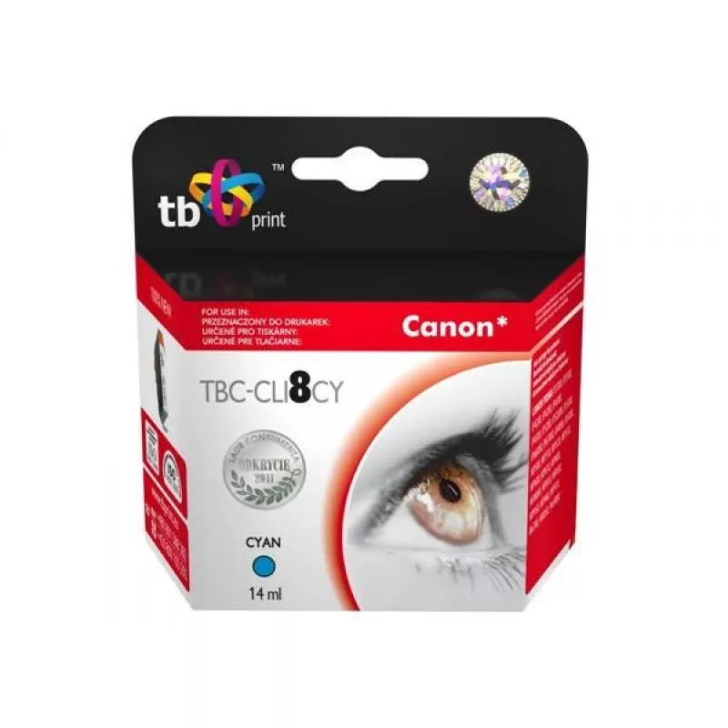 Tusz do Canon CLI8CY TBC-CLI8CY CY 100% nowy