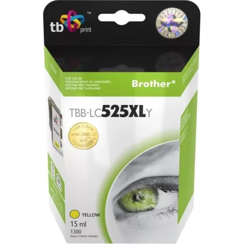 Tinte Brother LC529/53 9 TBB-LC525XLY dzeltenai