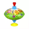 Rotējošā bumbiņa Lena Humming top Savvaļas dzīvnieki 16 cm — koka rotējošā rotaļlieta no Lena, 16 cm diametrs
