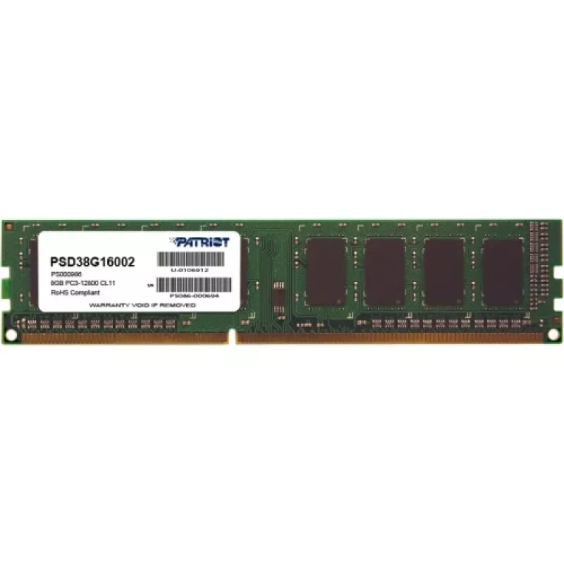 Patriot Memory Patriot Signature 8 GB DIMM DDR3 CL11 PC3-12800 (1600 MHz) (PSD38G16002)