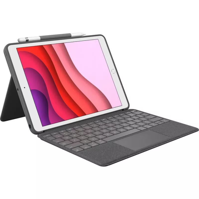 Klaviatūras maciņš Logitech Combo Touch iPad 7., 8., 9. paaudzei