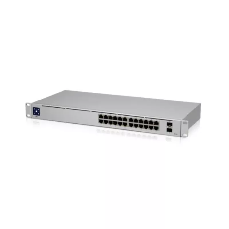 Ubiquiti Networks UniFi USW-24 pārvaldāms L2 Gigabitu Ethernet (10/100/1000) bez PoE, stiprināms statīvā