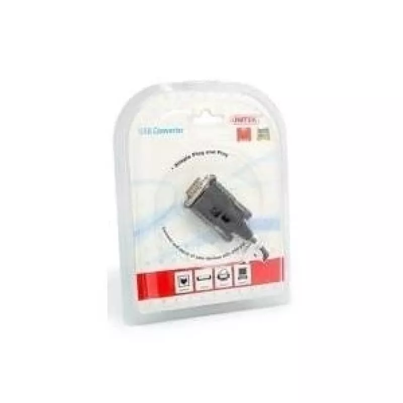 UNITEK Y-108 USB 2.0 uz RS232 melns kabeļa interfeisa adapteris (Y-108)