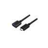 UNITEK Y-C476BK USB kabelis USB 3.2 Gen 1 (3.1 Gen 1) 0.2 m USB C USB A Melns