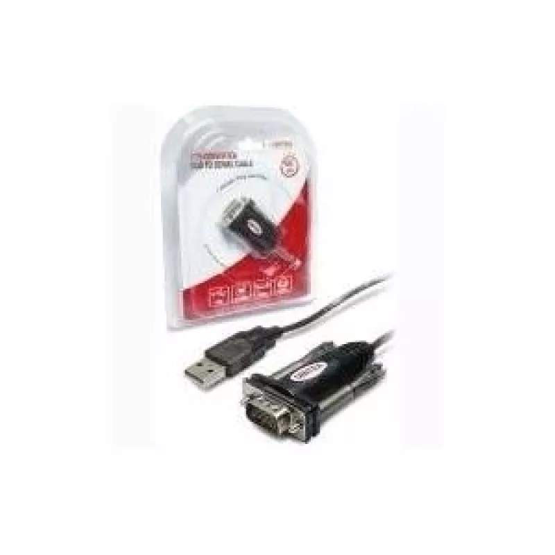 UNITEK Y-105 seriālais kabelis Melns 1.5 m USB Type-A DB-9