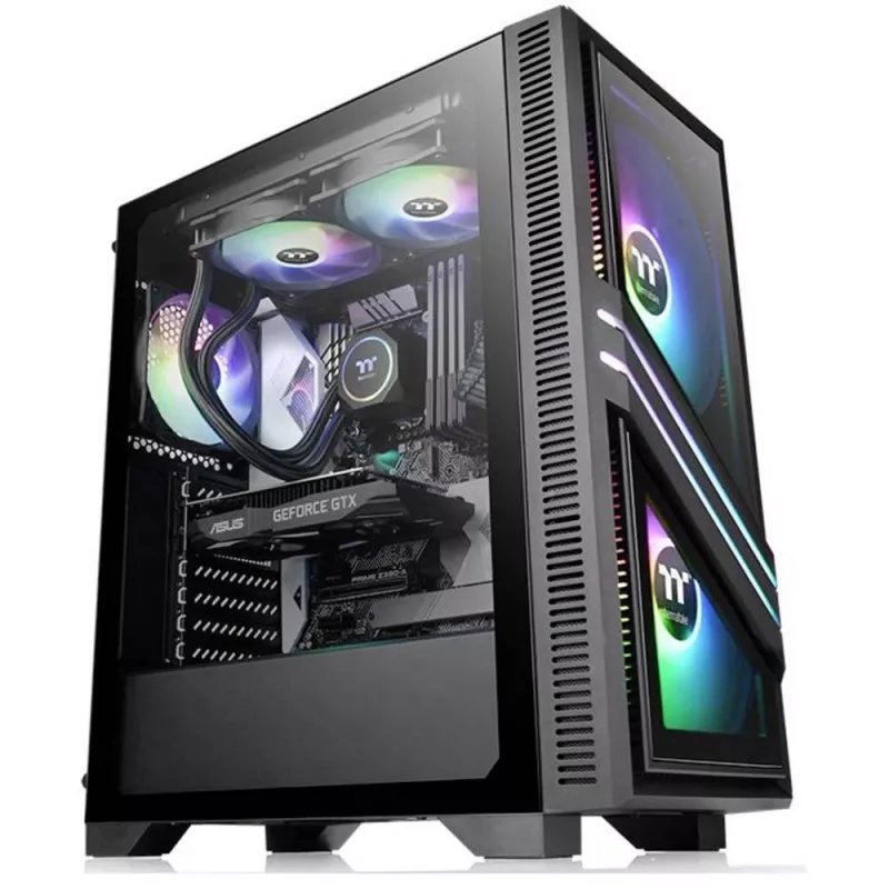 PC korpuss Thermaltake Versa T35 TG RGB Midi Tower Melns