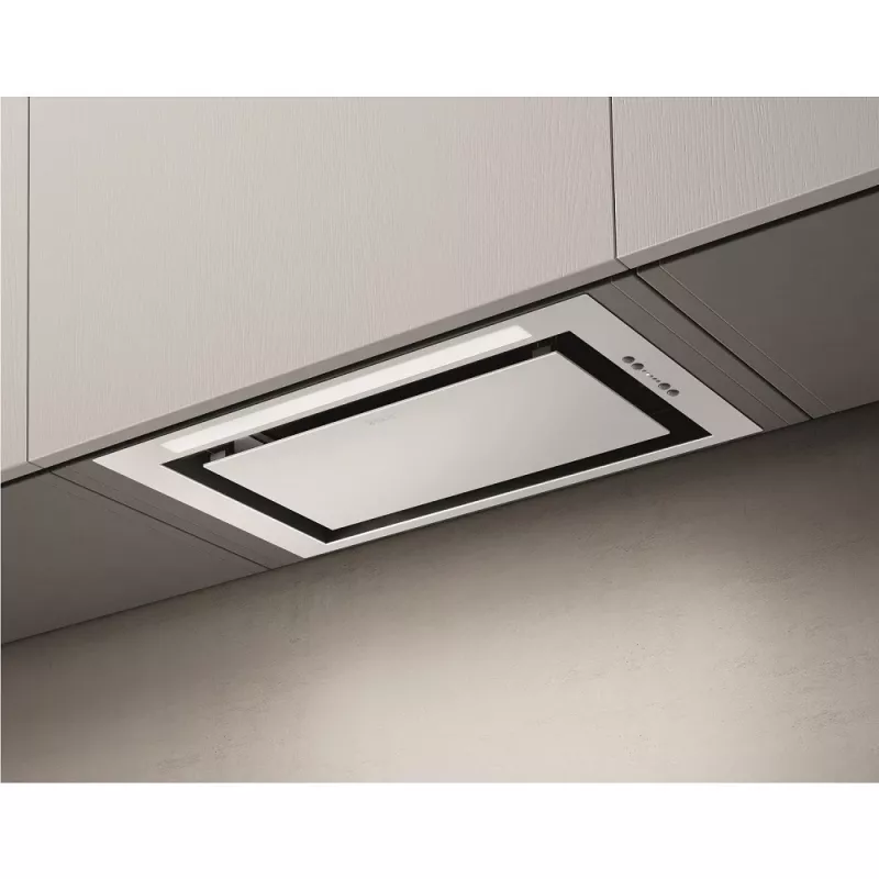 Elica LANE-80-WH 72 cm balts Lane nosūcējs ar 3 ātrumu vadību + 1 pastiprinātāja jaudas līmeni un LED apgaismojumu
