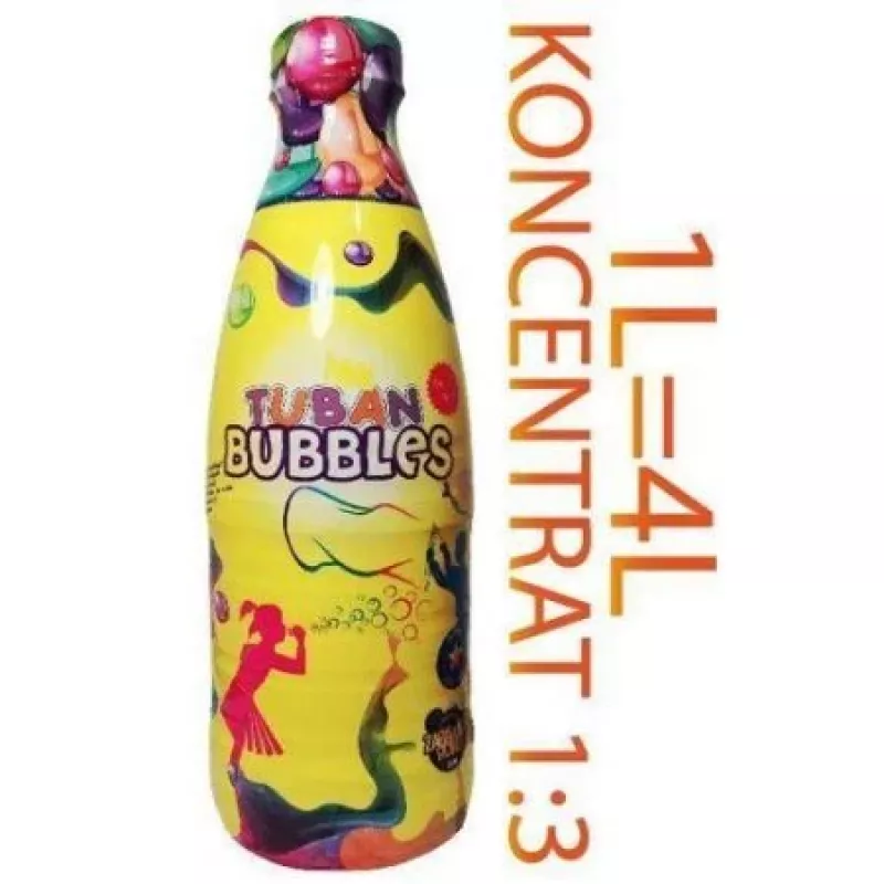 Burbuļu šķidrums TUBAN Koncentrāts lielajiem burbuļiem 1 l, caurspīdīgs