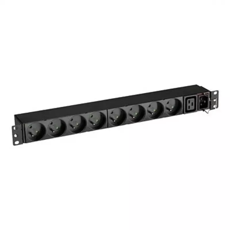 FlexPDU 8 FR - Basic - 1U - Vienfāzes - Rackmount - Horizontāli/Vertikāli - Melns