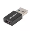 Lanberg AD-UC-UA-01 Kabeļa interfeisa/dzimuma adapteris USB 3.0 Type A uz USB 3.0 Type C Melns (AD-UC-UA-01)