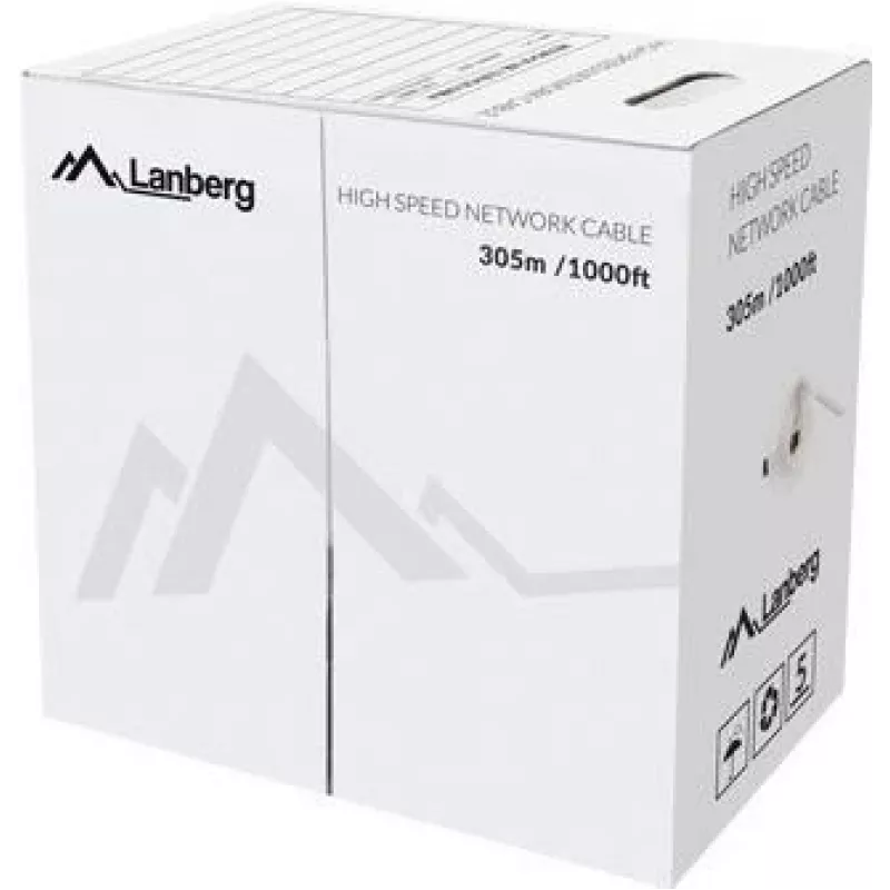Tīkla kabelis Lanberg LCU5-12CU-0305-B U/UTP Cat5e 305 m zils