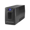 Nepārtrauktās barošanas avots PowerWalker VI 800 SCL FR — Line‑Interactive UPS 0.8 kVA (480 W), 2 Type E kontaktligzdas, USB, RJ-45/RJ-11, 12V 9Ah akumulators, tornis, melns