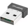 Bezvadu USB WLAN adapteris LANBERG NC-0150-WI — 150 Mbit/s, ārējā 2 dBi antena, melns