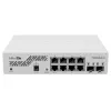 Tīkla slēdzis MikroTik CSS610-8G-2S+IN — 8x Gigabit RJ-45, 2x SFP+ 10G, PoE, 12–57V ieeja