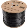 LANBERG tīkla kabelis Cat5e LCF5-21CU-0305-BK, F/UTP varš, 305 m, 24 AWG, PE apvalks, melns