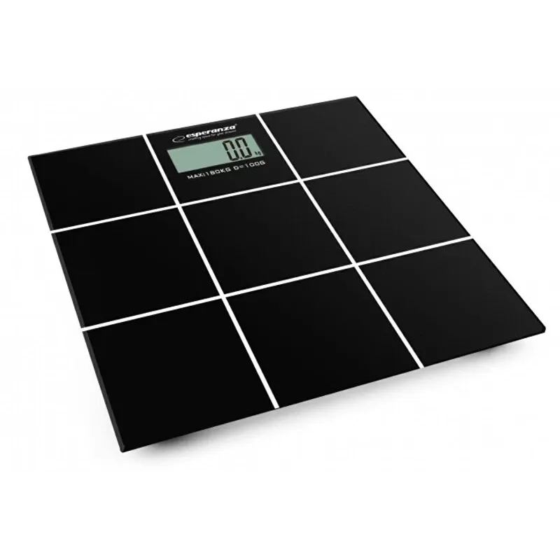 Personas svari Esperanza EBS004 - elektroniski, 180 kg, melns stikls