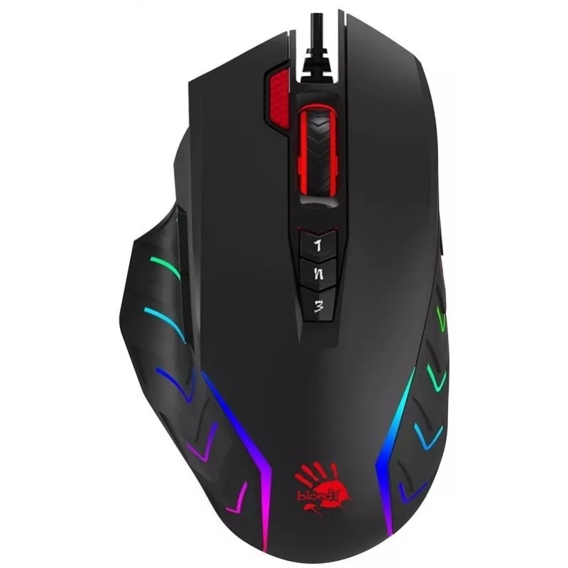 A4Tech pele Bloody J95S Stone melna USB (aktivizēta) A4TMYS47300