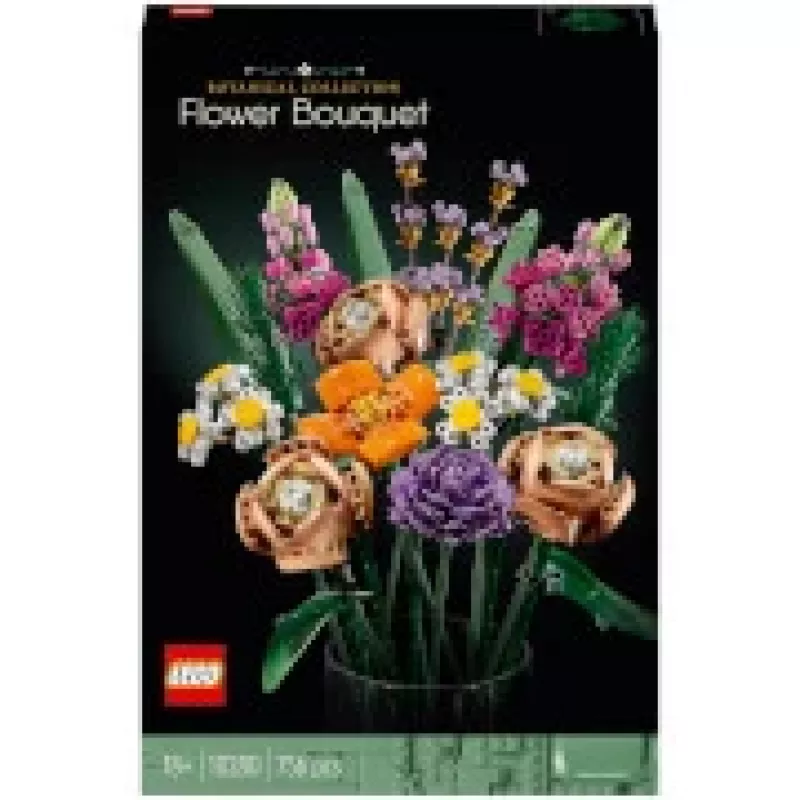 LEGO 10280 Icons Flower Bouquet Artificial Flowers Set for Adults Decorative Home Accessories Gift Idea for Women Men Her & Him Wife or Husband