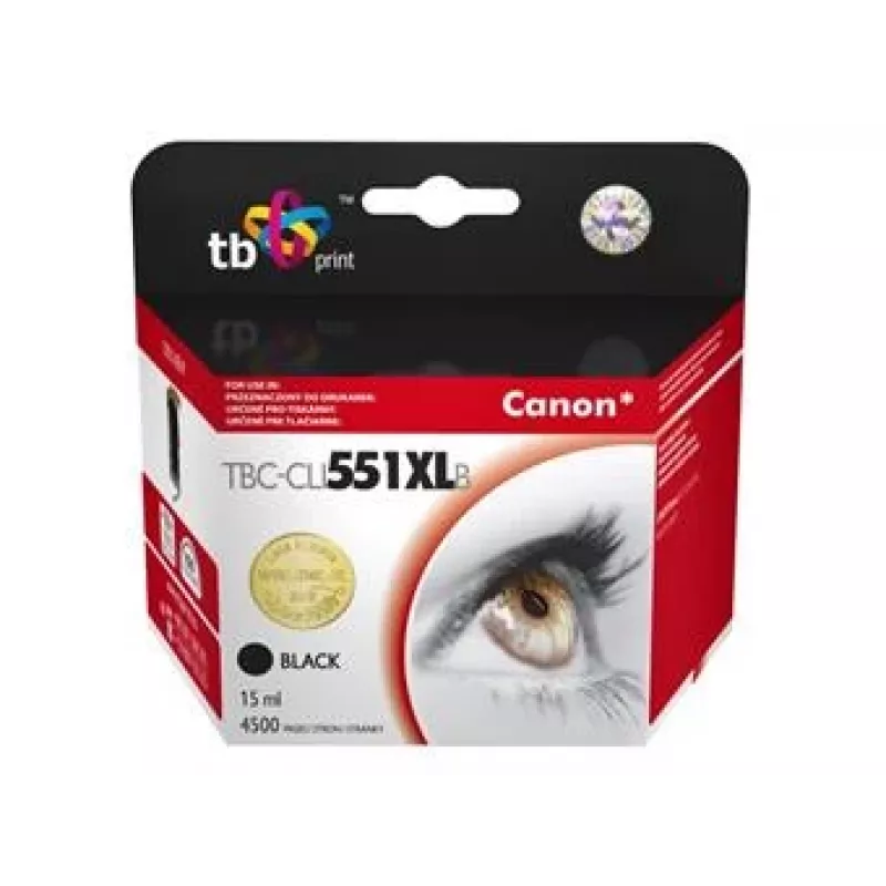 Toneris TB Kompat. S Canon CLI-551XL BK Melns