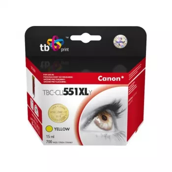 Tintes kārtridžs TB Kompat. S Canon CLI-551XL YL dzeltens