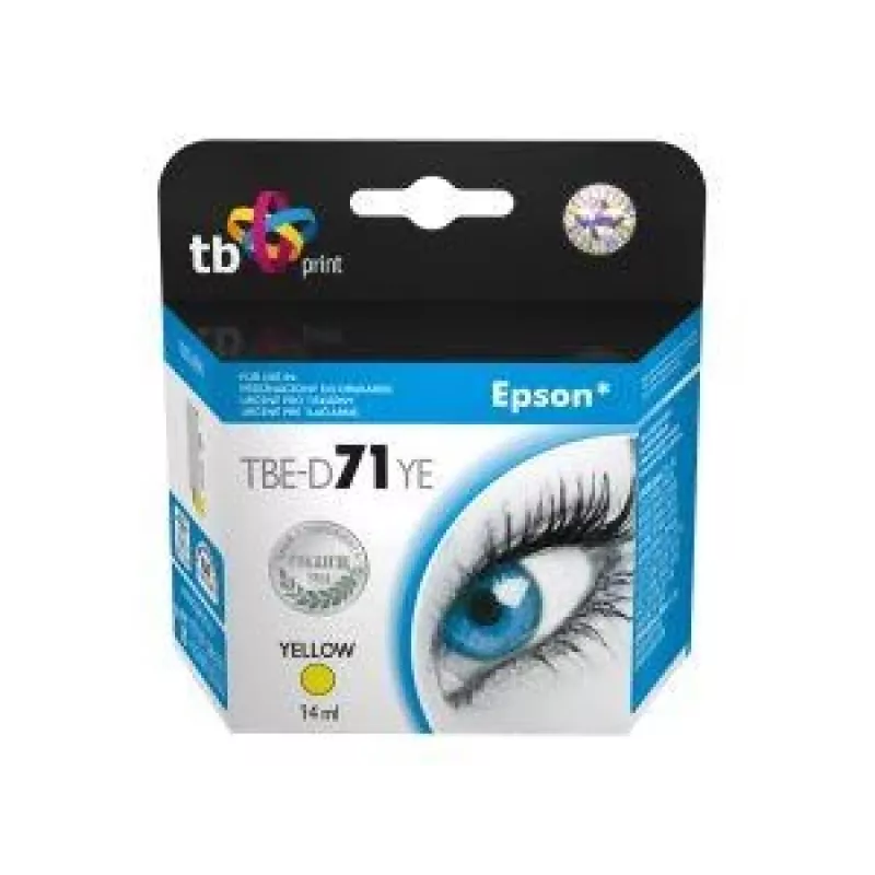 Tintes kasetne TB, saderīga ar Epson T0714, dzeltena