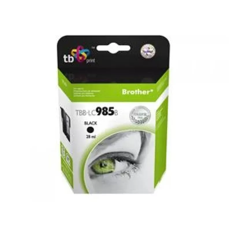 Tintes kasetne TB Kompat. S Brother LC 985 B 100% N