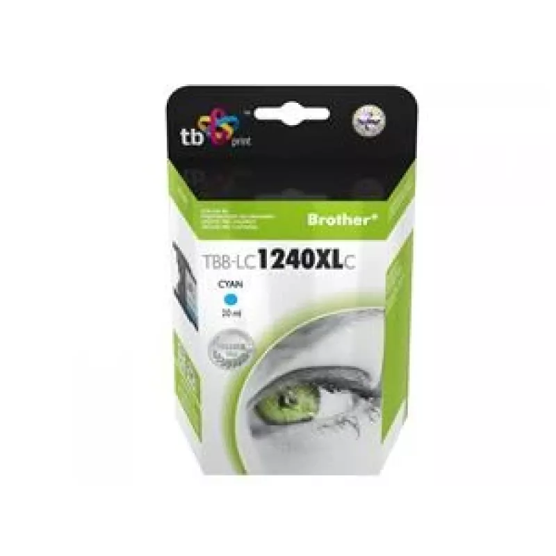 Tintes kasetne TB Kompat. S Brother LC1240C 100% jauna