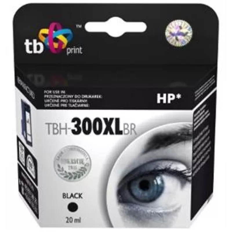 Ink paredzēta HP DJ F2420 Melns pārstrādāta TBH-300XLBR