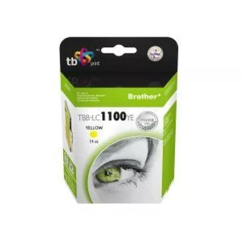 Ink TBB-LC1100YE (Brother LC980/1100) Dzeltens 100% jauns