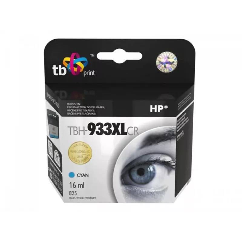 Tintes kasetne TB saderīga ar HP PS Pro 8100, zila atkārtoti pildīta