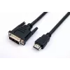 TB HDMI-DVI-kabelis 1,8 M. gold-braided, DVI 24 + 1