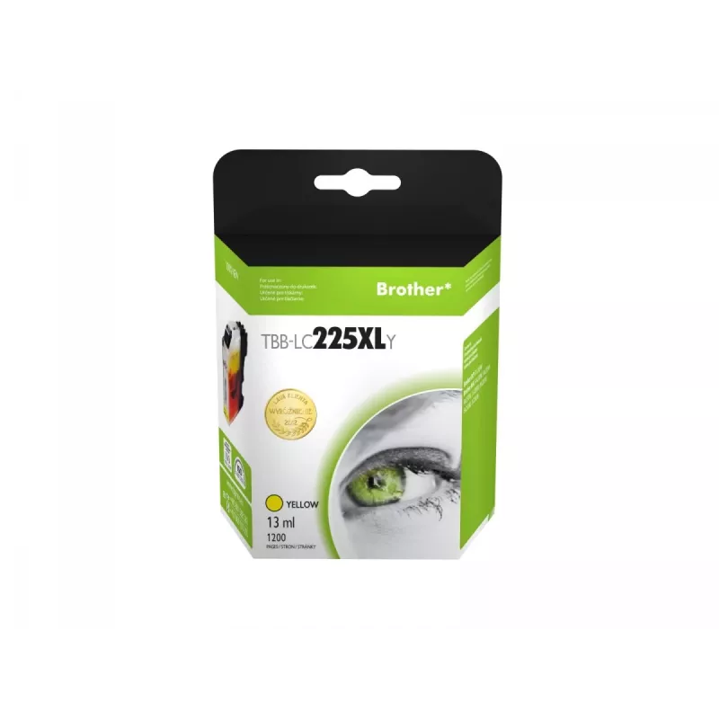 Ink. Kaz. TB saderīga ar Brother LC225XL dzeltena jauna