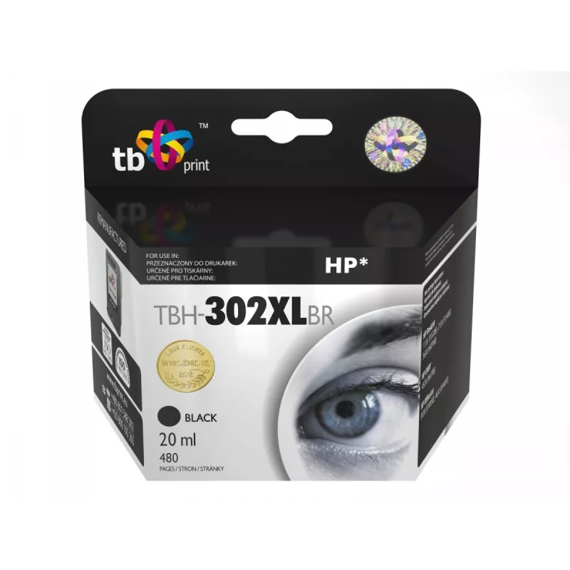 Tintes kārtridžs TB Print BH-302XLBR (melns) saderīgs ar F6U68AE