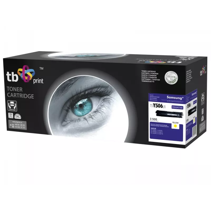 Toner TB saderīgs ar Samsung CLT-Y506L, dzeltens, 3500, ražots atkārtoti