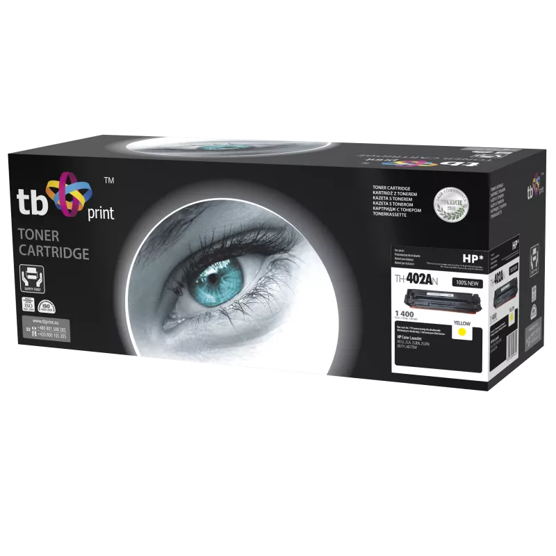 Toner TB saderīgs ar HP CLJM252/277, dzeltena, 1400, jauns