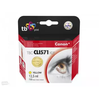 Tintes kārtridžs TB Kompat. S Canon CLI-571XL YE dzeltens