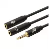 Adapter TB 3.5mm MiniJack sadalītājs 1x 3.5mm spraudnis uz 2x 3.5mm ligzdām, modelis AKTBXAJ0P2J030B