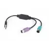 Adapteris 2xPS2->USB pele + tastatūra