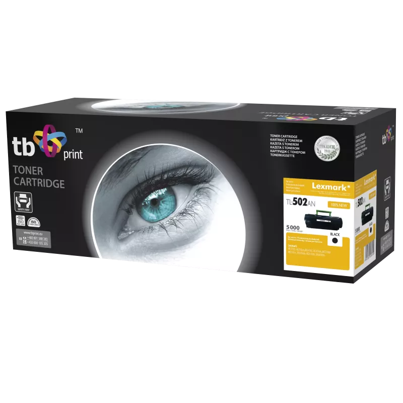 Toner paredzēta Lexmark MS310 TL-502AN BK 100% jauna