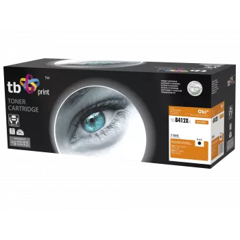 Toner TB Kompat. S OKI B412/B432, Melns, New 412XN